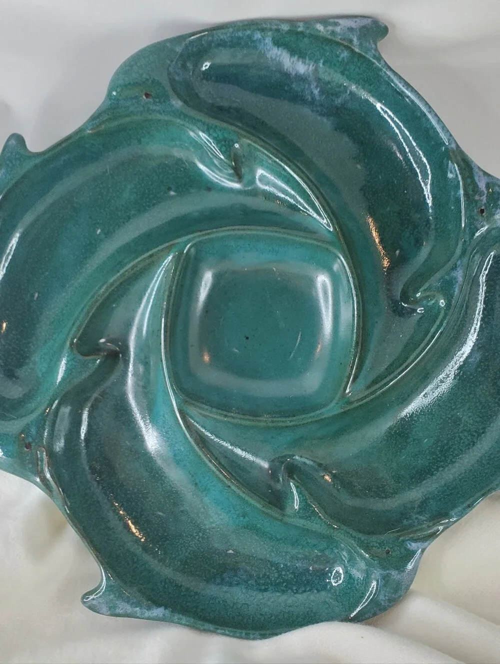 Large Tom Chamberlain Dolphin Platter